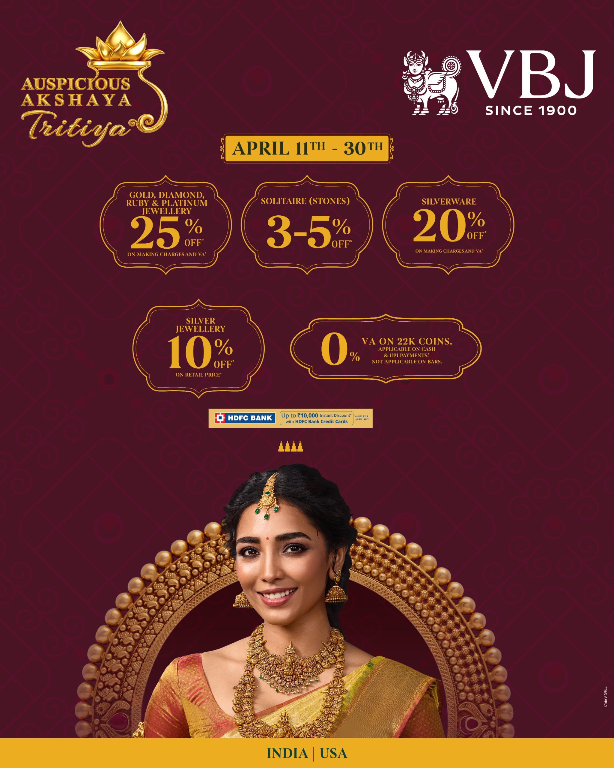 Vummidi Bangaru Jewellers Launches Auspicious Akshaya Tritiya Campaign